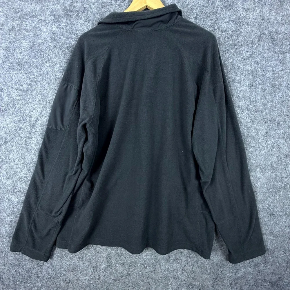 The North Face Fleece Sweatshirt Mens 2XL Black Long Sleeve Quarter Zip Pullover